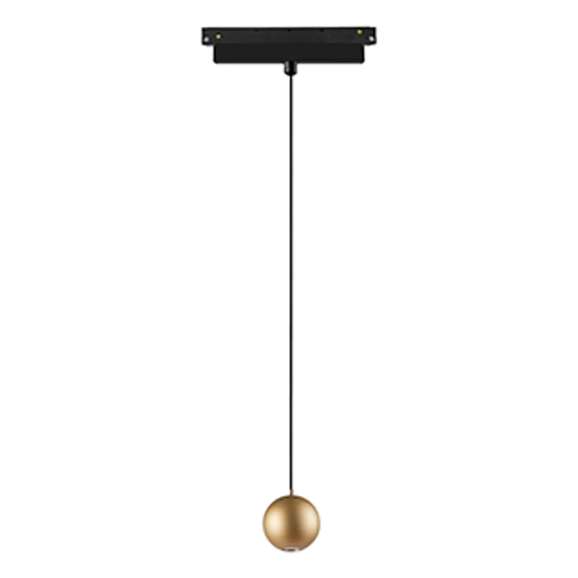 M8387  Magneto Track Ball Pendant Triac Dimmable, 7W LED, 3000K, 560lm, Gold/Black,